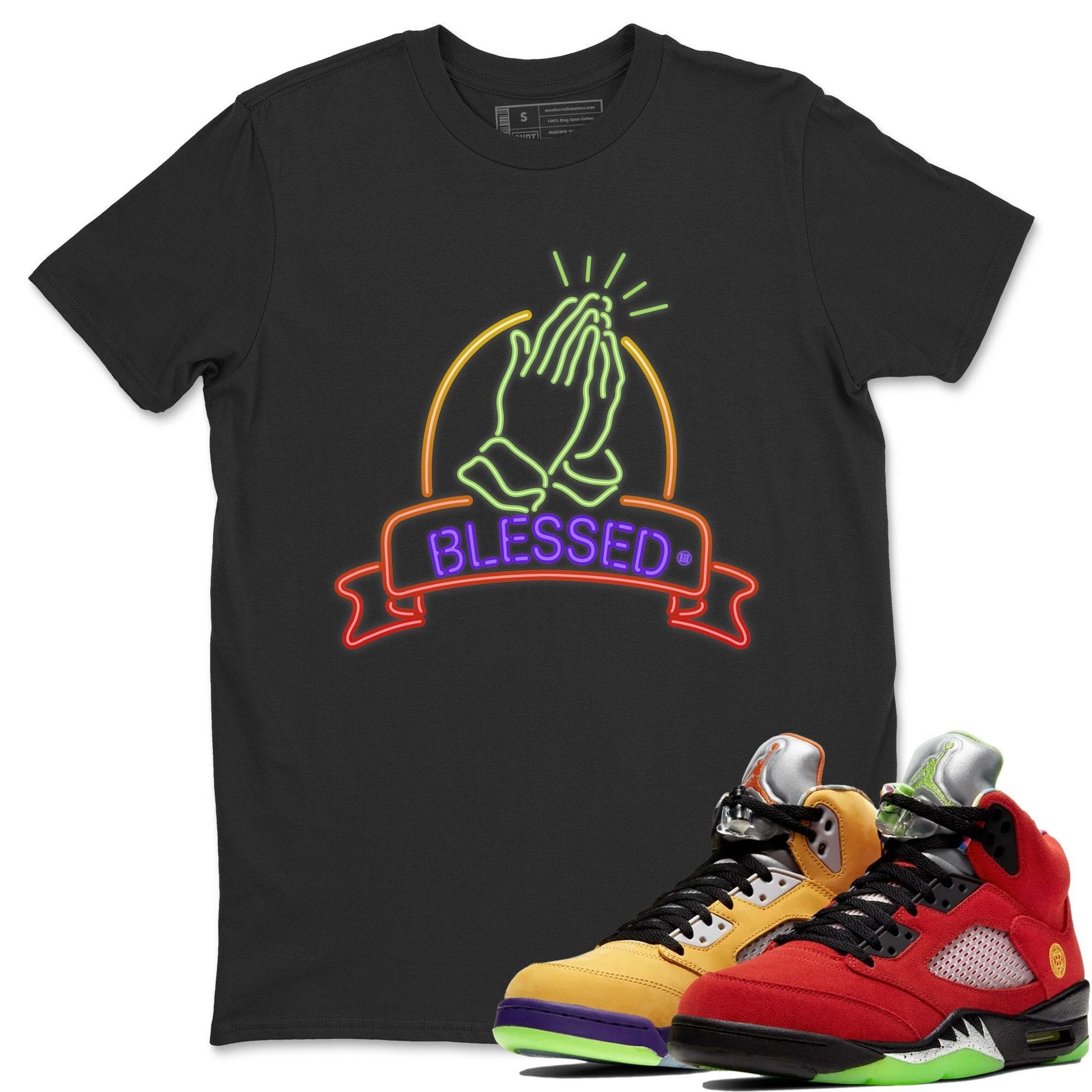 Jordan 5 What The Sneaker Match Tees Blessed Sneaker Tees Jordan 5 What The Sneaker Release Tees Unisex Shirts