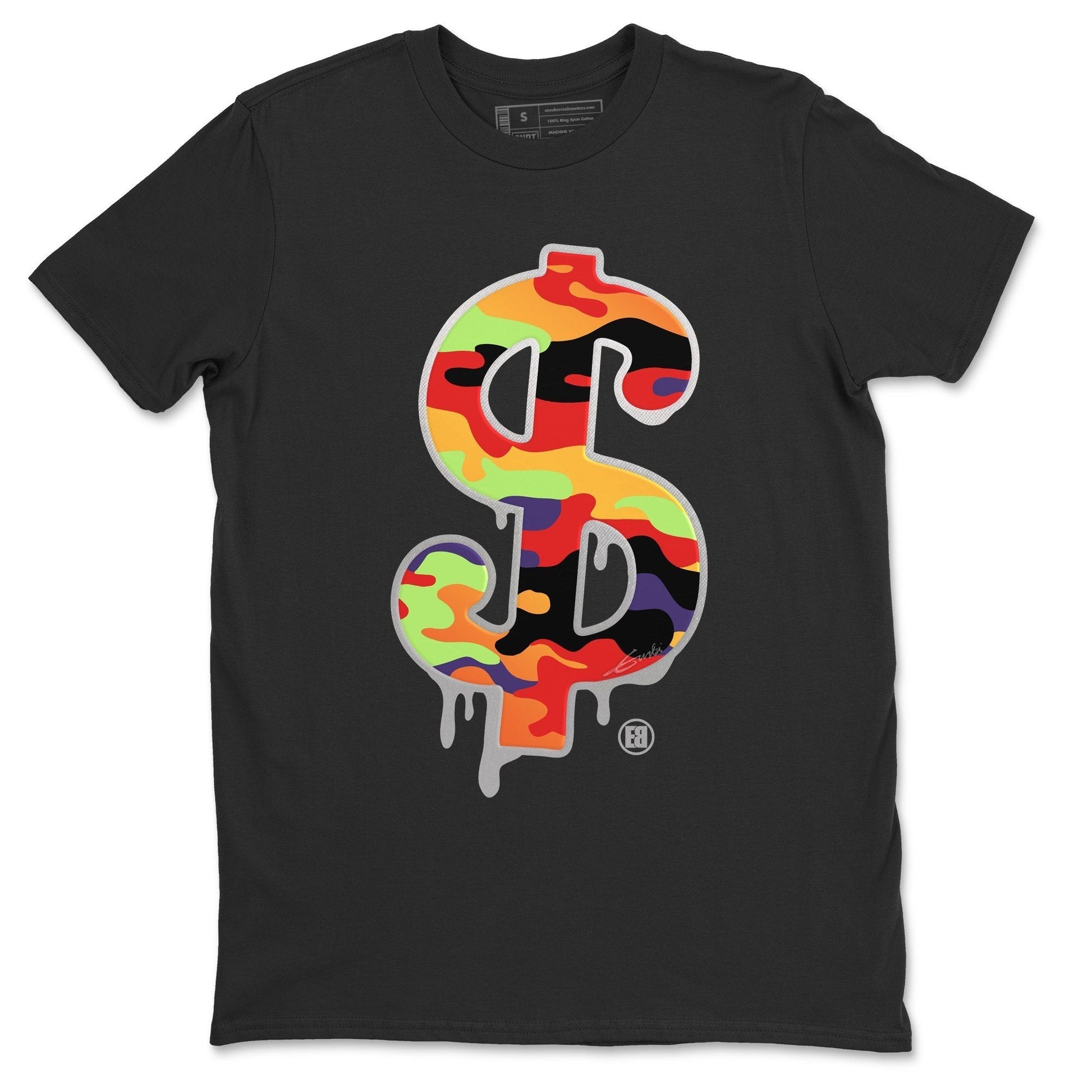 Jordan 5 What The Sneaker Match Tees Dollar Camo Sneaker Tees Jordan 5 What The Sneaker Release Tees Unisex Shirts