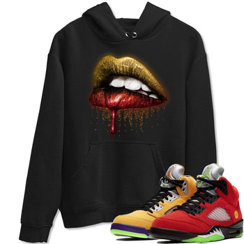 Jordan 5 What The Sneaker Match Tees Dripping Lips Sneaker Tees Jordan 5 What The Sneaker Release Tees Unisex Shirts