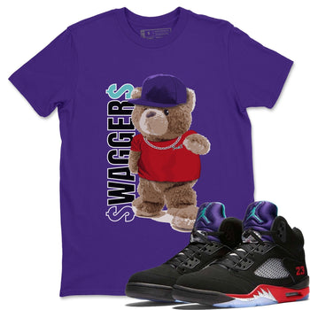 Jordan 5 Top 3 Sneaker Match Tees Bear Swaggers Sneaker Tees Jordan 5 Top 3 Sneaker Release Tees Unisex Shirts