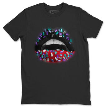 Jordan 5 Top 3 Sneaker Match Tees Lips Jewel Sneaker Tees Jordan 5 Top 3 Sneaker Release Tees Unisex Shirts