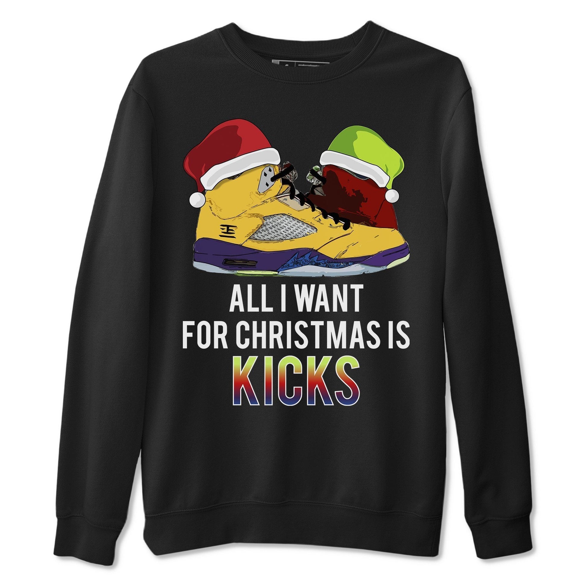 Jordan 5 What The Sneaker Match Tees All I Want For Christmas Is Kicks Sneaker Tees Jordan 5 What The Sneaker Release Tees Unisex Shirts