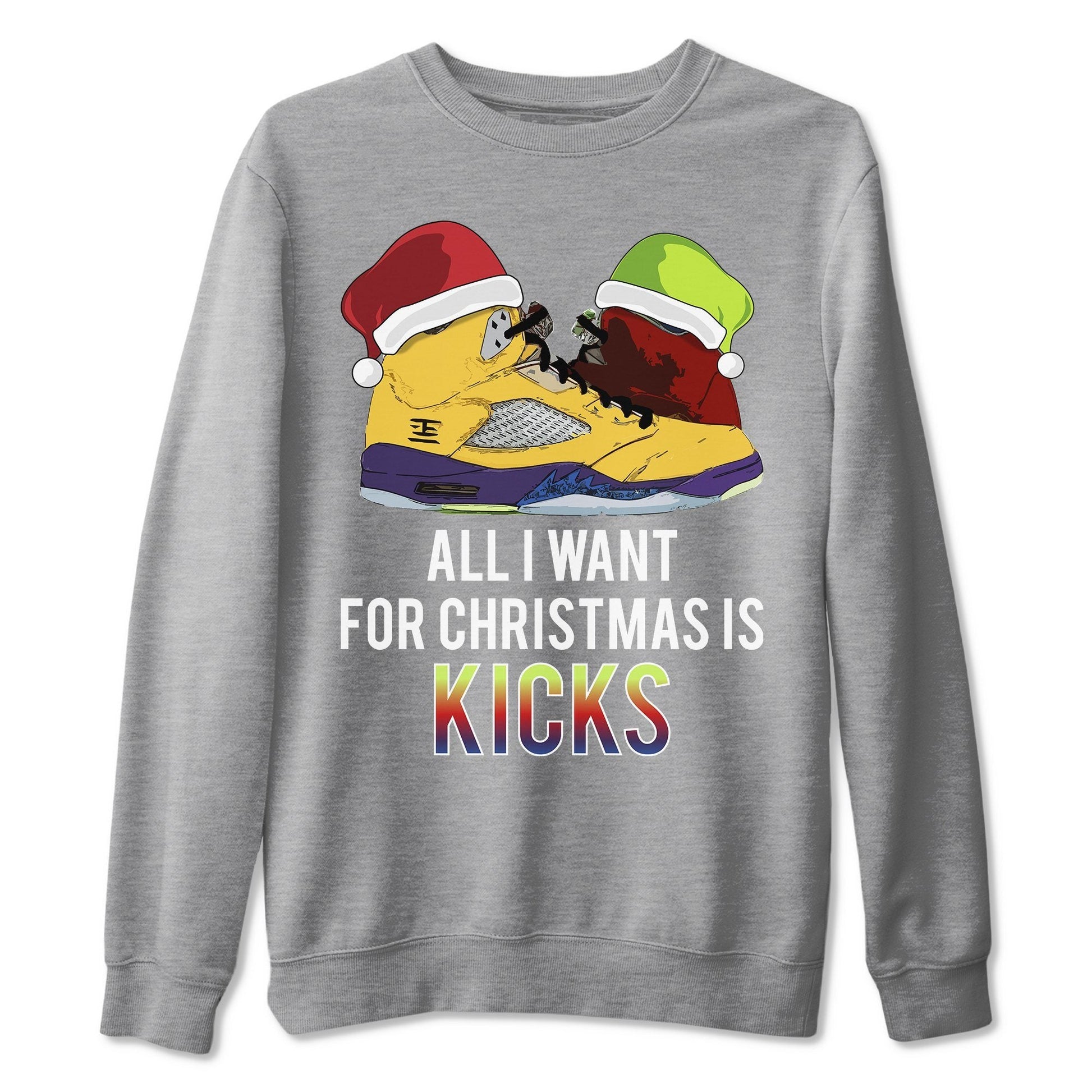 Jordan 5 What The Sneaker Match Tees All I Want For Christmas Is Kicks Sneaker Tees Jordan 5 What The Sneaker Release Tees Unisex Shirts