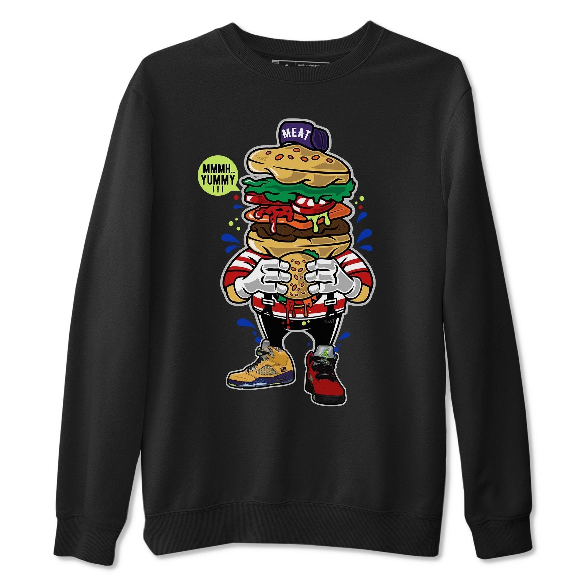 Jordan 5 What The Sneaker Match Tees I Love Burger Sneaker Tees Jordan 5 What The Sneaker Release Tees Unisex Shirts