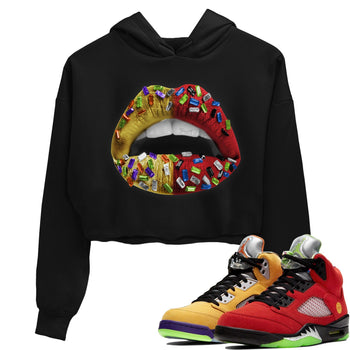 Jordan 5 What The Sneaker Match Tees Lips Jewel Sneaker Tees Jordan 5 What The Sneaker Release Tees Women's Shirts