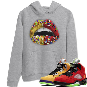 Jordan 5 What The Sneaker Match Tees Lips Jewel Sneaker Tees Jordan 5 What The Sneaker Release Tees Unisex Shirts