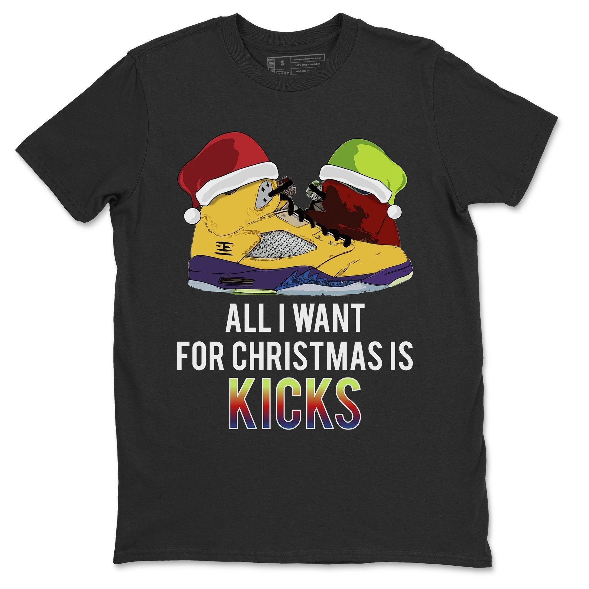 Jordan 5 What The Sneaker Match Tees All I Want For Christmas Is Kicks Sneaker Tees Jordan 5 What The Sneaker Release Tees Unisex Shirts