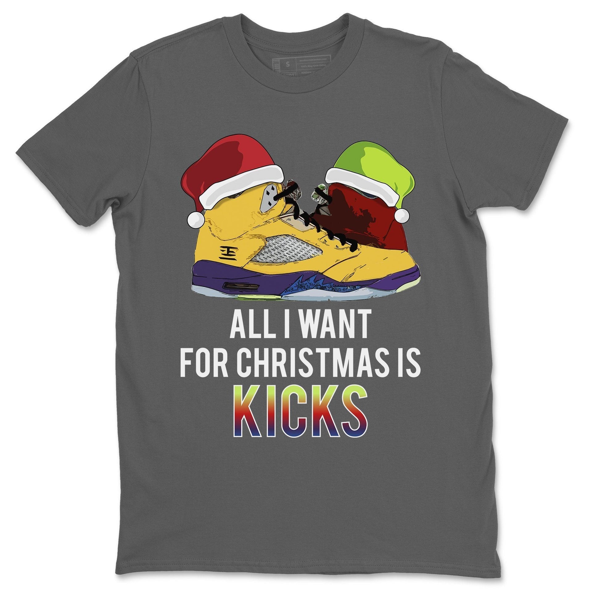 Jordan 5 What The Sneaker Match Tees All I Want For Christmas Is Kicks Sneaker Tees Jordan 5 What The Sneaker Release Tees Unisex Shirts