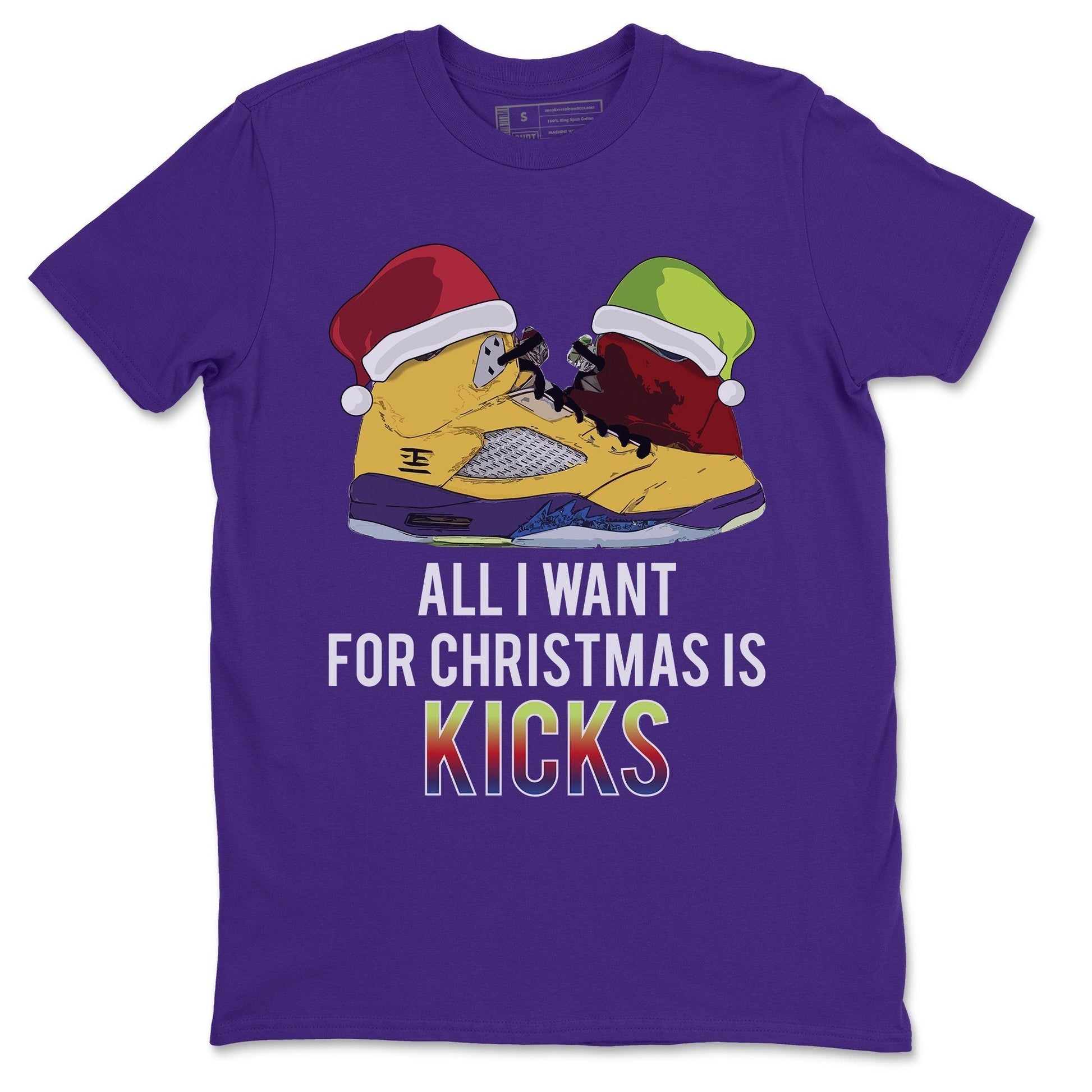 Jordan 5 What The Sneaker Match Tees All I Want For Christmas Is Kicks Sneaker Tees Jordan 5 What The Sneaker Release Tees Unisex Shirts