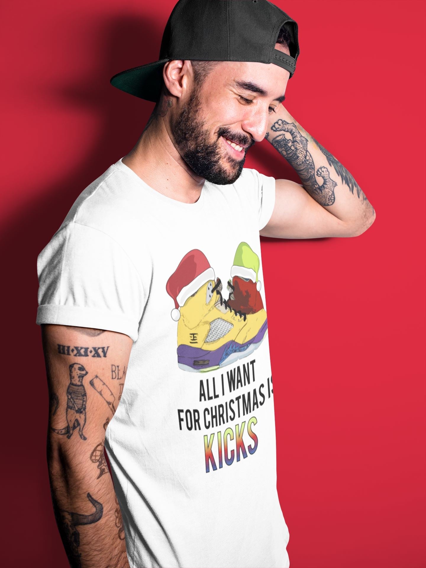 Jordan 5 What The Sneaker Match Tees All I Want For Christmas Is Kicks Sneaker Tees Jordan 5 What The Sneaker Release Tees Unisex Shirts