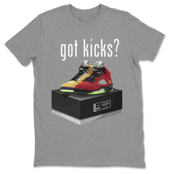 Jordan 5 What The Sneaker Match Tees Got Kicks Sneaker Tees Jordan 5 What The Sneaker Release Tees Unisex Shirts