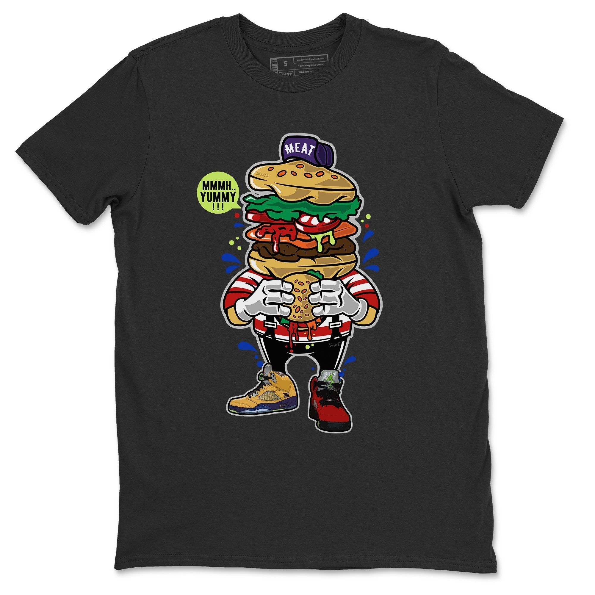 Jordan 5 What The Sneaker Match Tees I Like Burger Sneaker Tees Jordan 5 What The Sneaker Release Tees Unisex Shirts