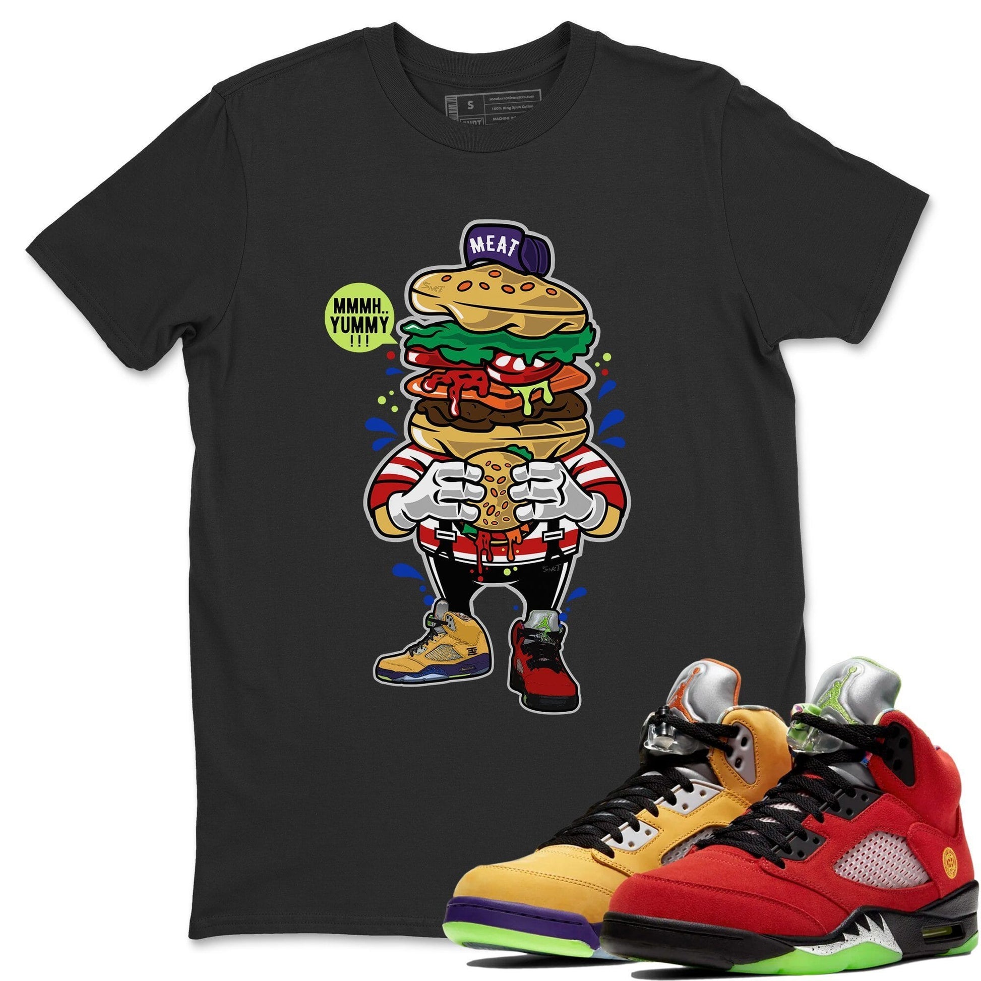 Jordan 5 What The Sneaker Match Tees I Like Burger Sneaker Tees Jordan 5 What The Sneaker Release Tees Unisex Shirts