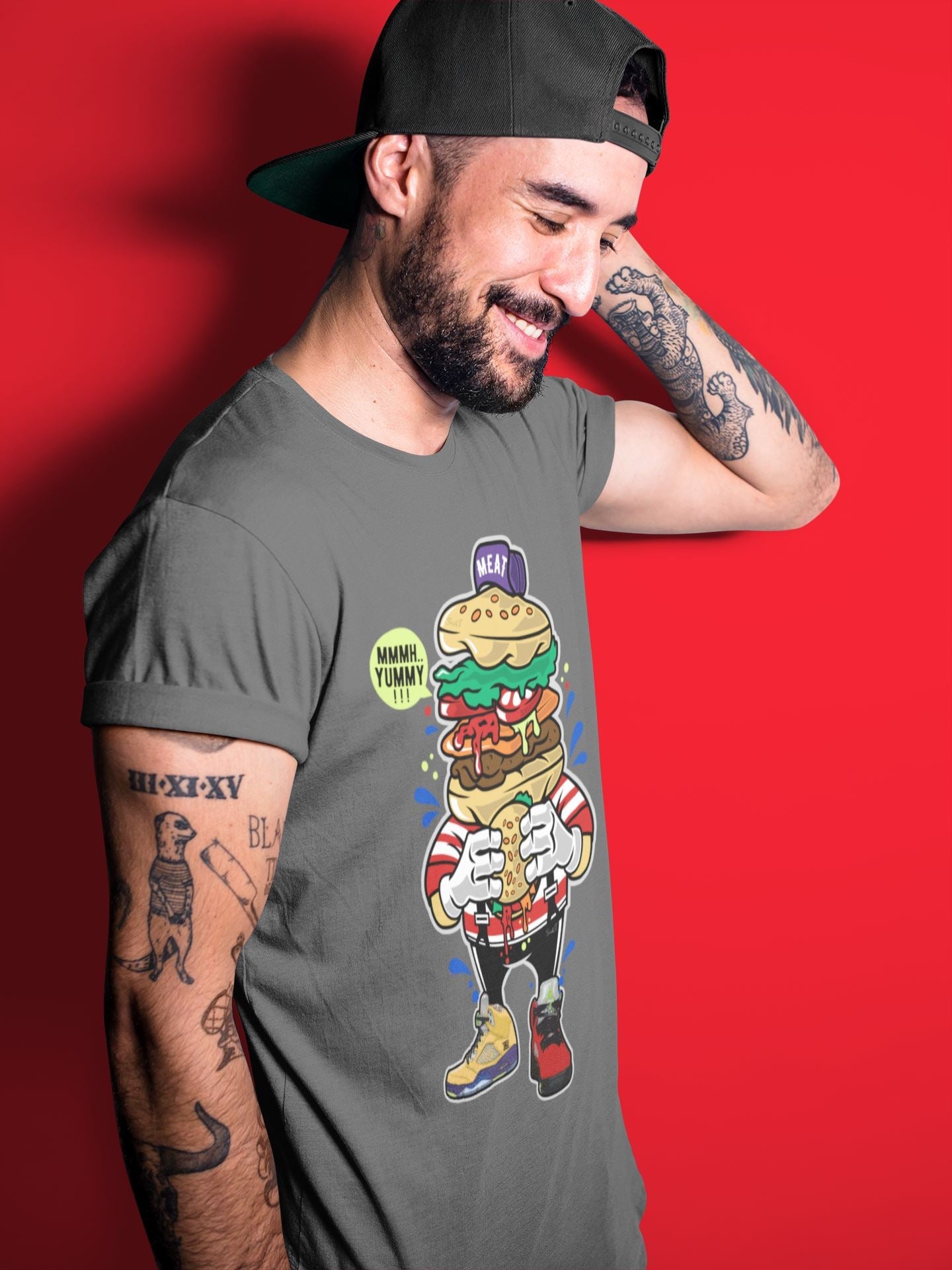 Jordan 5 What The Sneaker Match Tees I Like Burger Sneaker Tees Jordan 5 What The Sneaker Release Tees Unisex Shirts