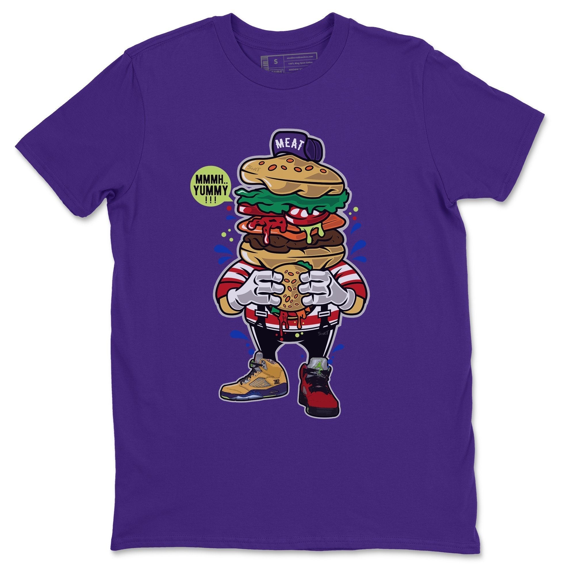Jordan 5 What The Sneaker Match Tees I Like Burger Sneaker Tees Jordan 5 What The Sneaker Release Tees Unisex Shirts