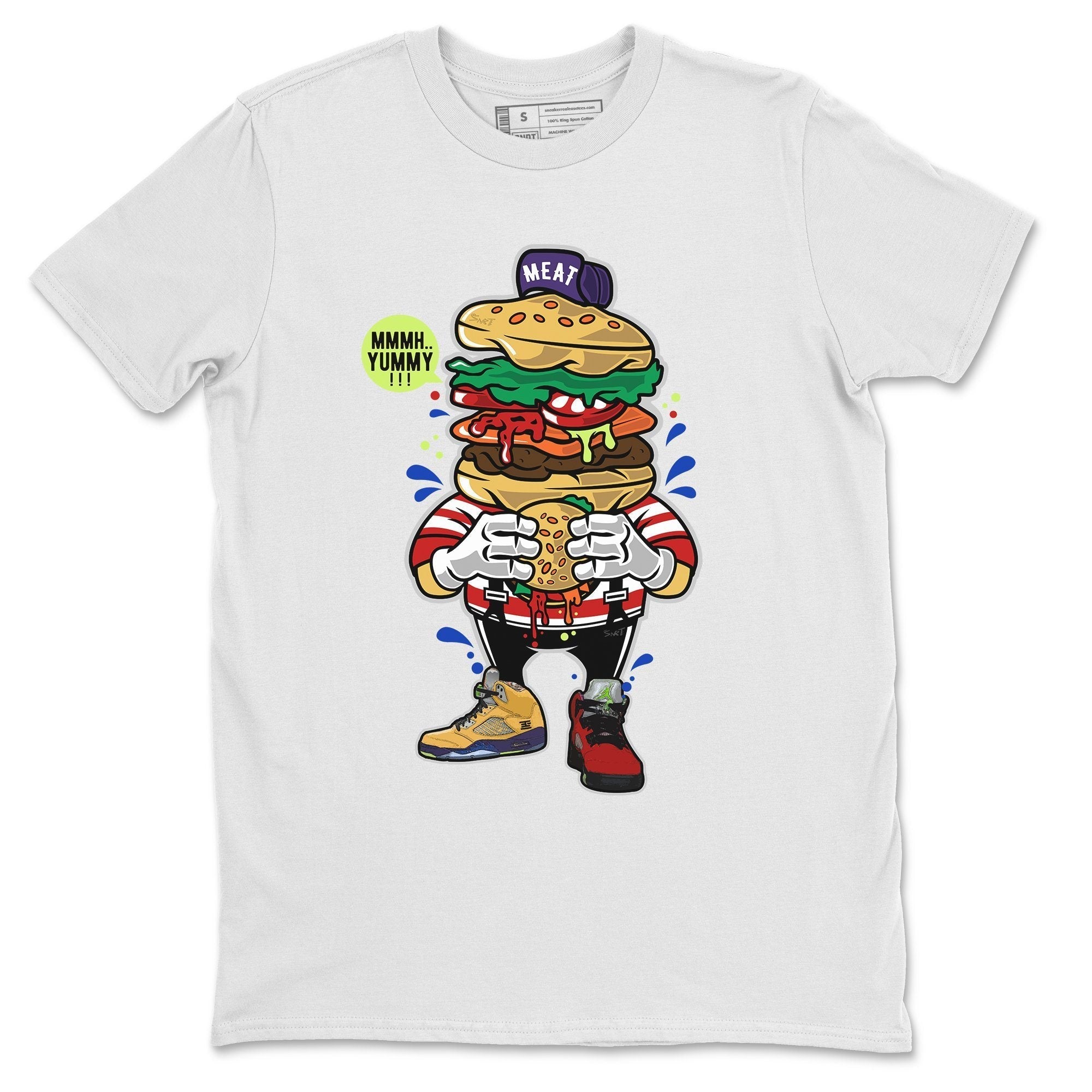Jordan 5 What The Sneaker Match Tees I Like Burger Sneaker Tees Jordan 5 What The Sneaker Release Tees Unisex Shirts
