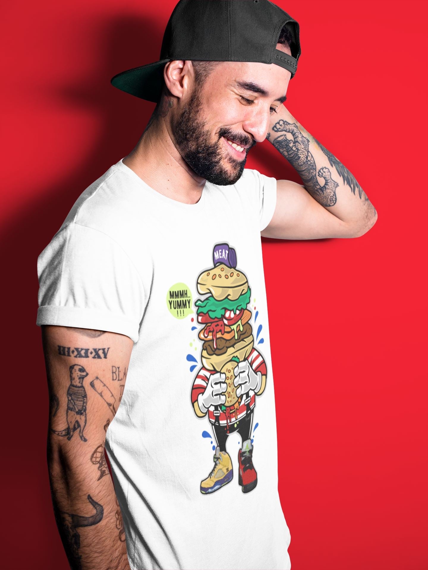 Jordan 5 What The Sneaker Match Tees I Like Burger Sneaker Tees Jordan 5 What The Sneaker Release Tees Unisex Shirts