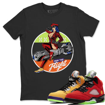 Jordan 5 What The Sneaker Match Tees Pin Up Girl Sneaker Tees Jordan 5 What The Sneaker Release Tees Unisex Shirts