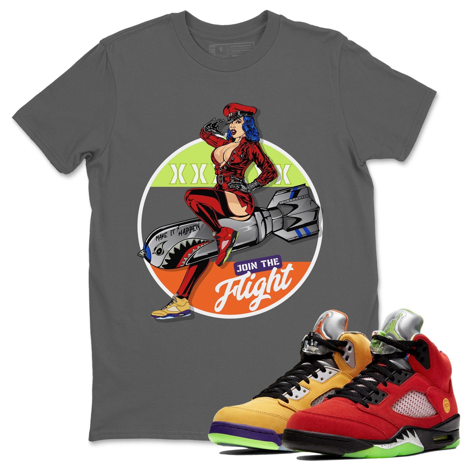 Jordan 5 What The Sneaker Match Tees Pin Up Girl Sneaker Tees Jordan 5 What The Sneaker Release Tees Unisex Shirts