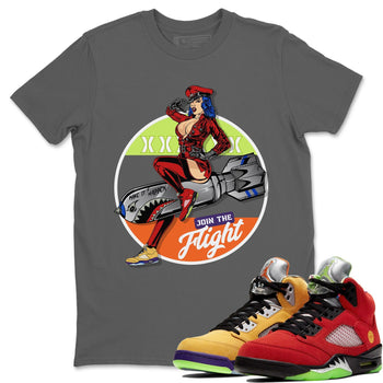 Jordan 5 What The Sneaker Match Tees Pin Up Girl Sneaker Tees Jordan 5 What The Sneaker Release Tees Unisex Shirts