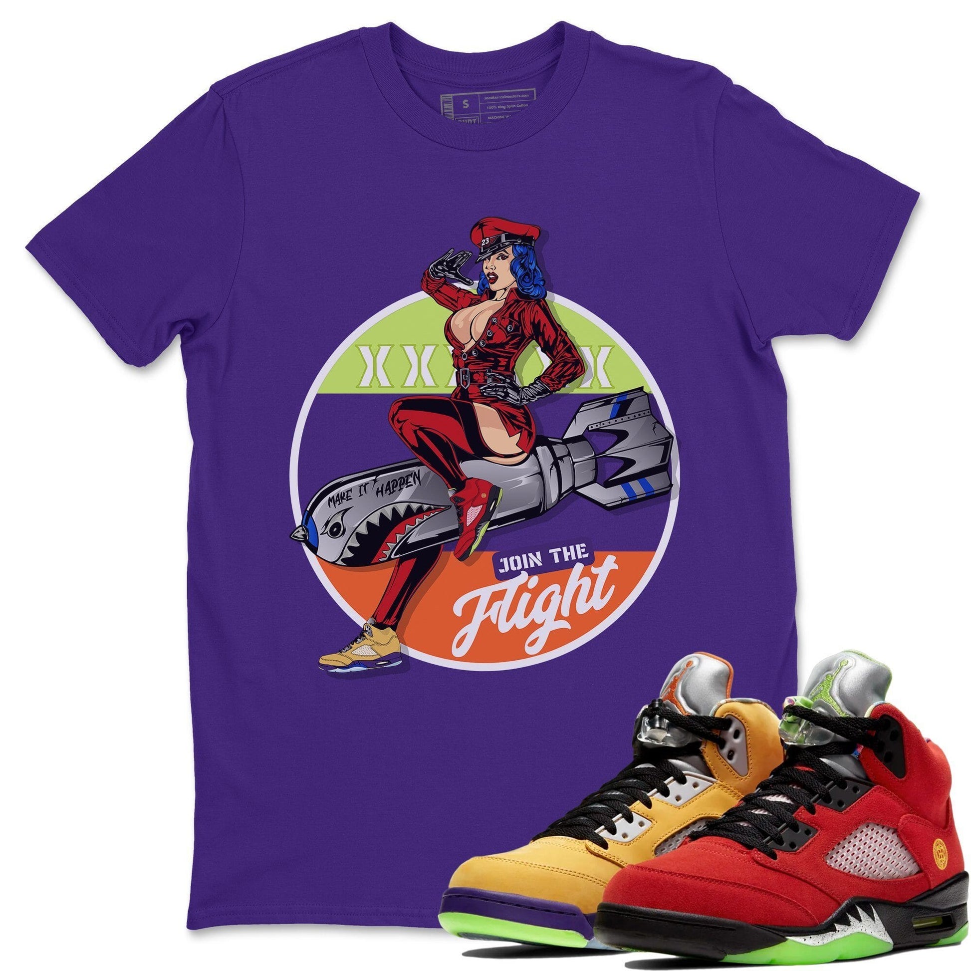 Jordan 5 What The Sneaker Match Tees Pin Up Girl Sneaker Tees Jordan 5 What The Sneaker Release Tees Unisex Shirts