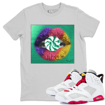 Jordan 6 Hare Sneaker Match Tees Lips Candy Sneaker Tees Jordan 6 Hare Sneaker Release Tees Unisex Shirts