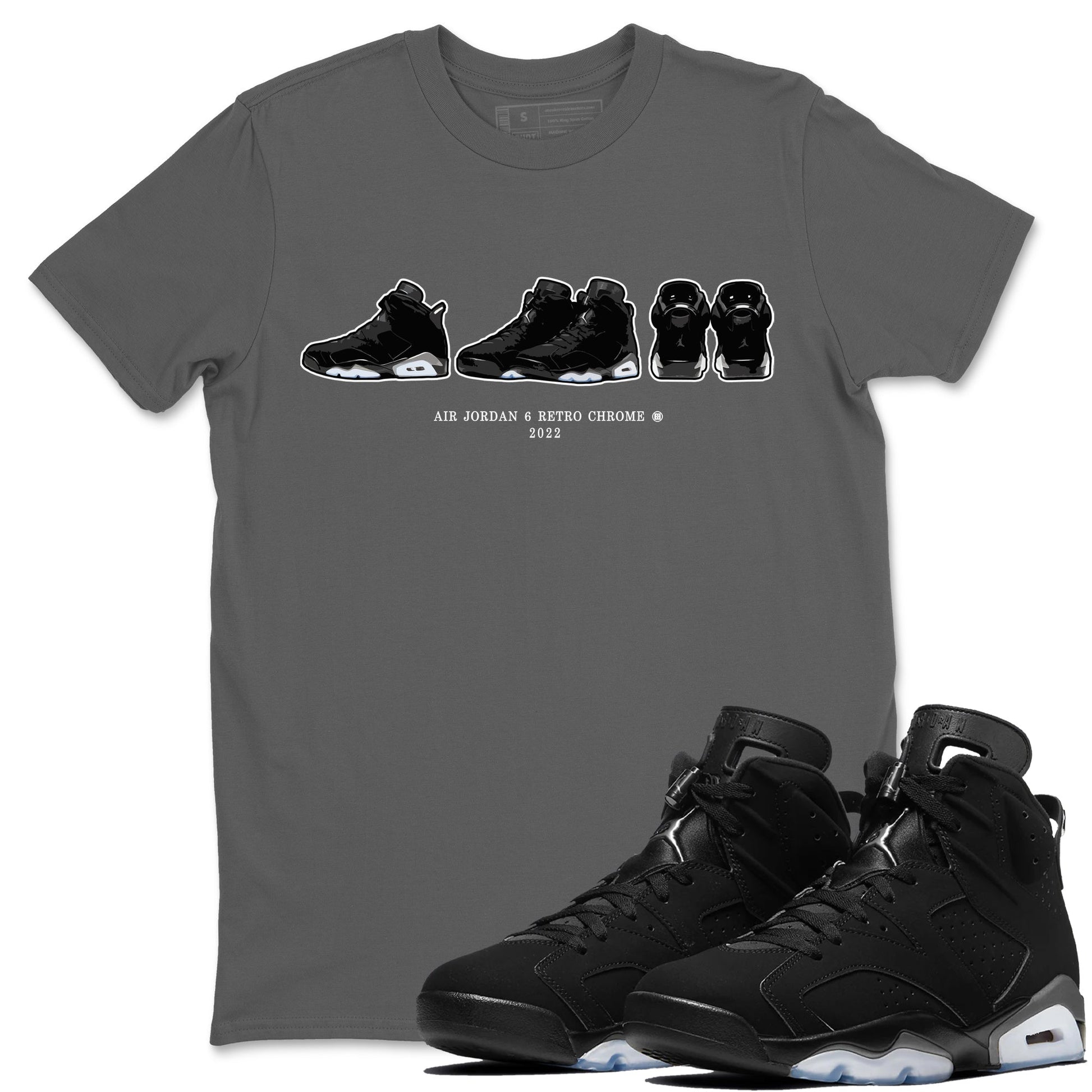 Jordan 6 Chrome Sneaker Match Tees Air Jordan 6 Prelude Sneaker Tees Jordan 6 Chrome Sneaker Release Tees Unisex Shirts
