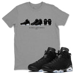 Jordan 6 Chrome Sneaker Match Tees Air Jordan 6 Prelude Sneaker Tees Jordan 6 Chrome Sneaker Release Tees Unisex Shirts