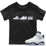 Jordan 6 Midnight Navy Sneaker Match Tees Air Jordan 6 Prelude Sneaker Tees Jordan 6 Midnight Navy Sneaker Release Tees Kids Shirts