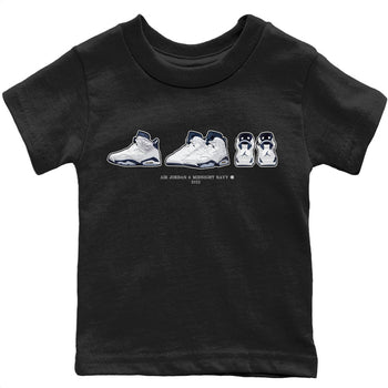 Jordan 6 Midnight Navy Sneaker Match Tees Air Jordan 6 Prelude Sneaker Tees Jordan 6 Midnight Navy Sneaker Release Tees Kids Shirts