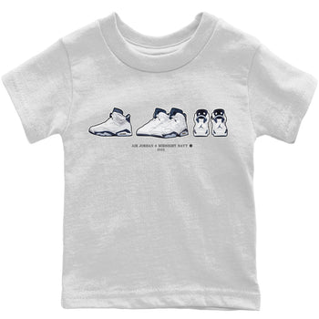 Jordan 6 Midnight Navy Sneaker Match Tees Air Jordan 6 Prelude Sneaker Tees Jordan 6 Midnight Navy Sneaker Release Tees Kids Shirts