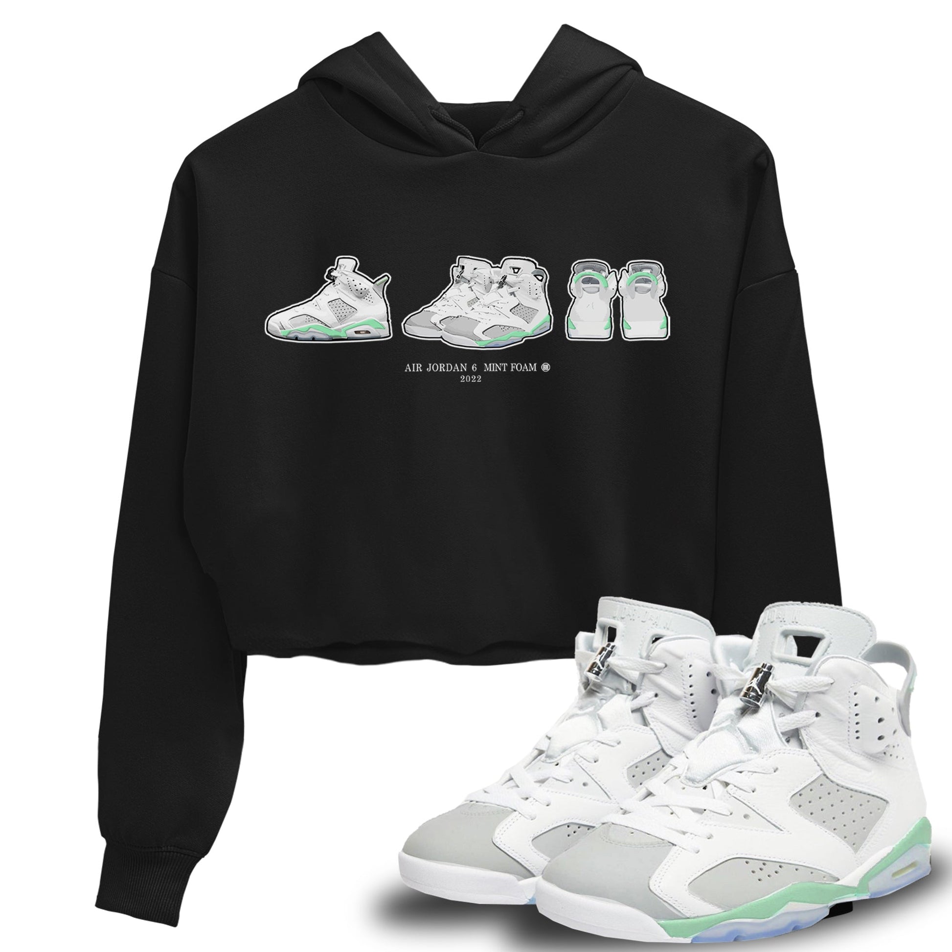 Jordan 6 Mint Foam Sneaker Match Tees Air Jordan 6 Prelude Sneaker Tees Jordan 6 Mint Foam Sneaker Release Tees Women's Shirts