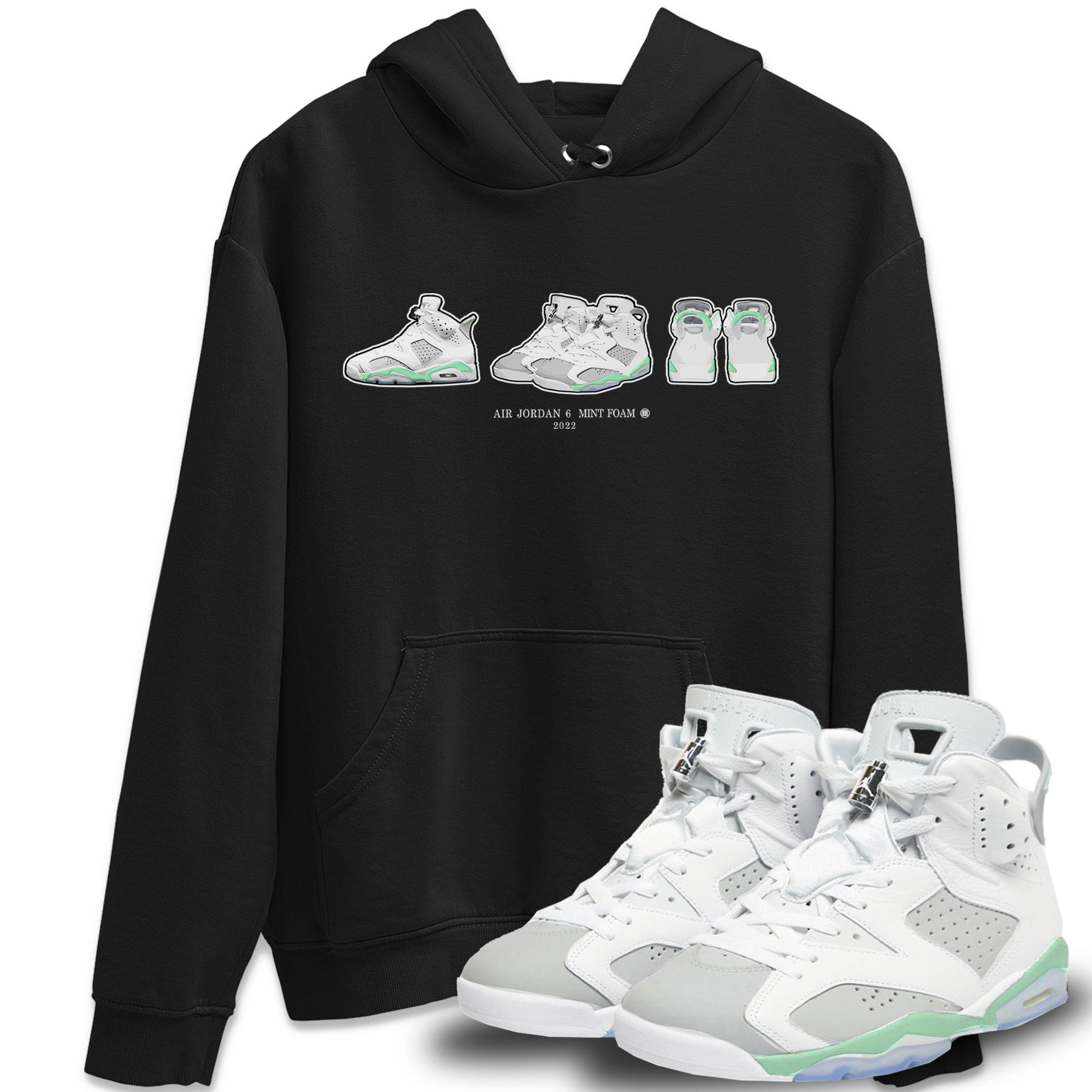 Jordan 6 Mint Foam Sneaker Match Tees Air Jordan 6 Prelude Sneaker Tees Jordan 6 Mint Foam Sneaker Release Tees Unisex Shirts