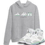Jordan 6 Mint Foam Sneaker Match Tees Air Jordan 6 Prelude Sneaker Tees Jordan 6 Mint Foam Sneaker Release Tees Unisex Shirts