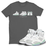 Jordan 6 Mint Foam Sneaker Match Tees Air Jordan 6 Prelude Sneaker Tees Jordan 6 Mint Foam Sneaker Release Tees Unisex Shirts