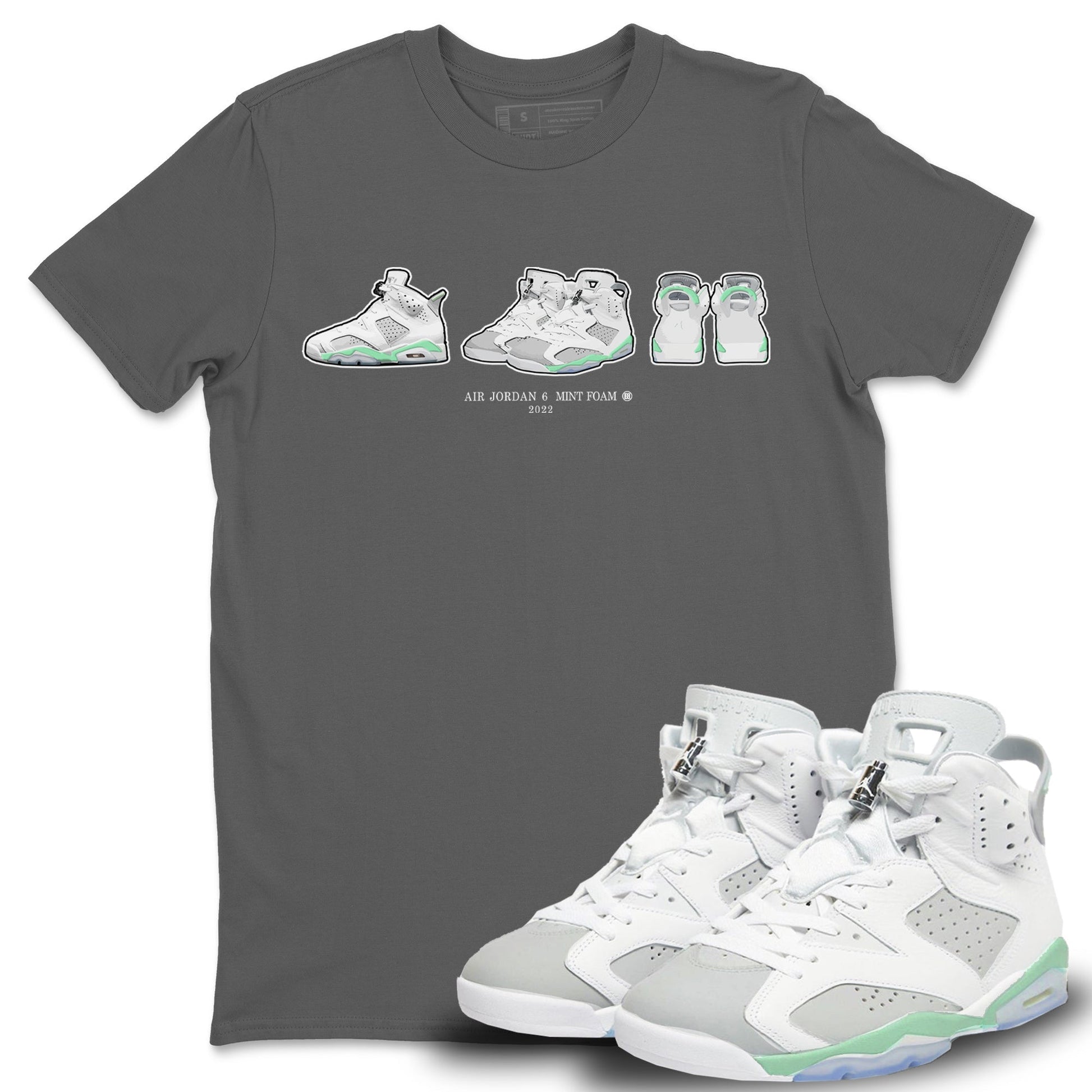 Jordan 6 Mint Foam Sneaker Match Tees Air Jordan 6 Prelude Sneaker Tees Jordan 6 Mint Foam Sneaker Release Tees Unisex Shirts