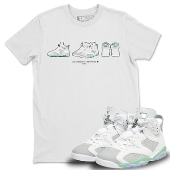 Jordan 6 Mint Foam Sneaker Match Tees Air Jordan 6 Prelude Sneaker Tees Jordan 6 Mint Foam Sneaker Release Tees Unisex Shirts