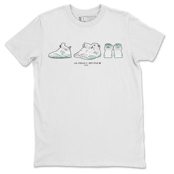 Jordan 6 Mint Foam Sneaker Match Tees Air Jordan 6 Prelude Sneaker Tees Jordan 6 Mint Foam Sneaker Release Tees Unisex Shirts
