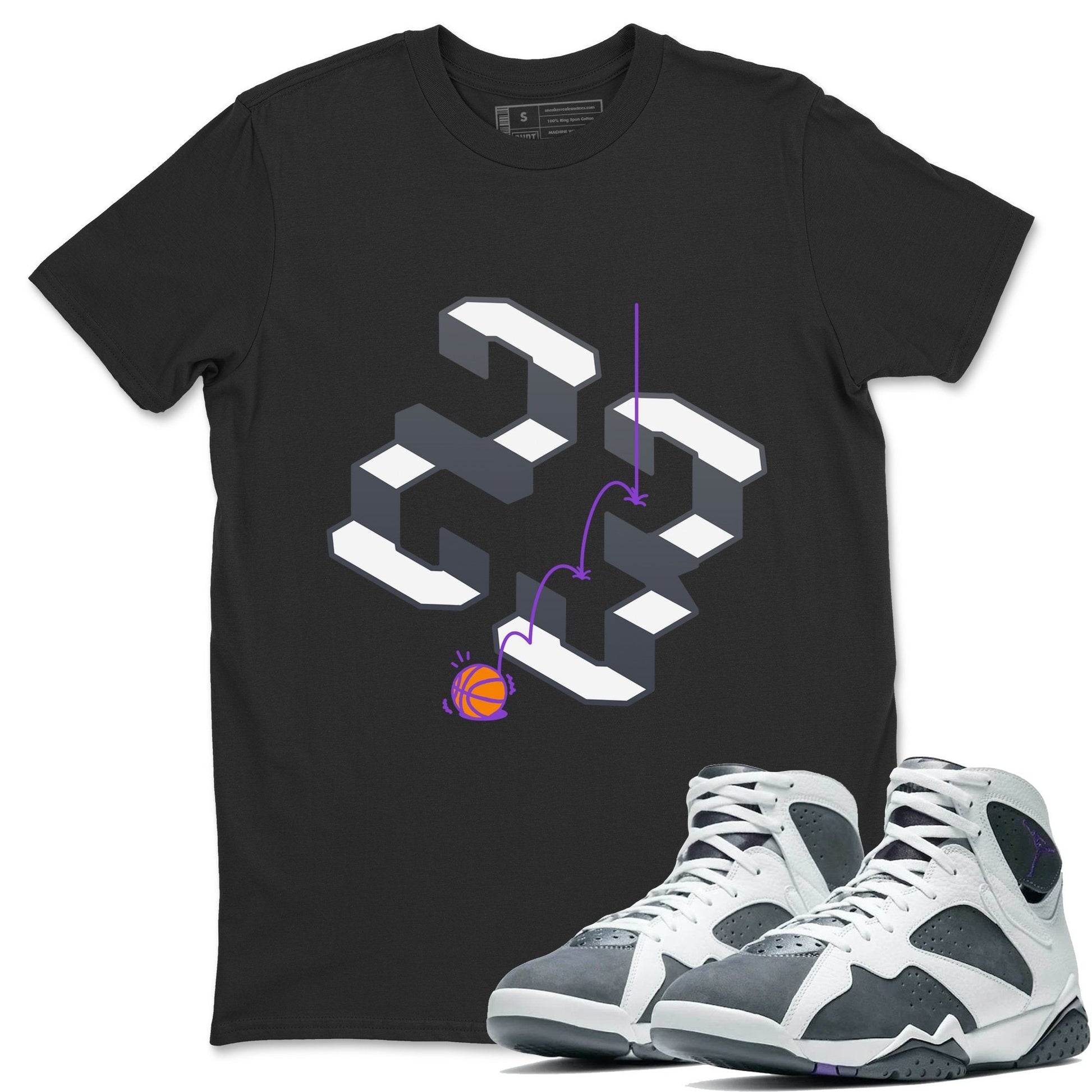 Jordan 7 Flint Sneaker Match Tees Steps Sneaker Tees Jordan 7 Flint Sneaker Release Tees Unisex Shirts