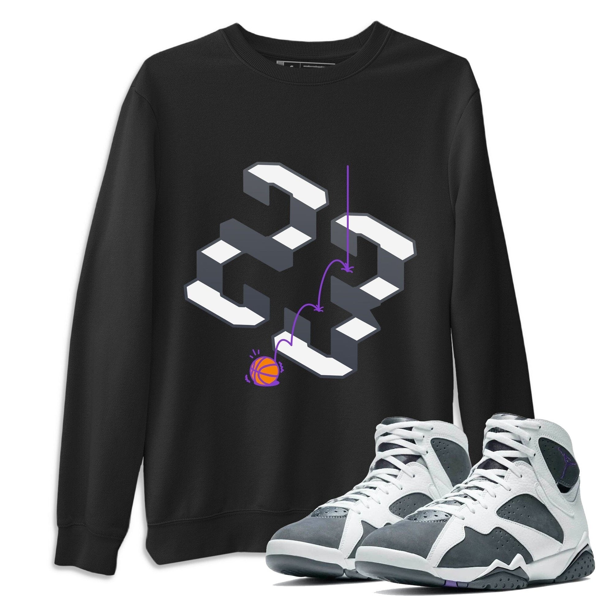 Jordan 7 Flint Sneaker Match Tees Steps Sneaker Tees Jordan 7 Flint Sneaker Release Tees Unisex Shirts
