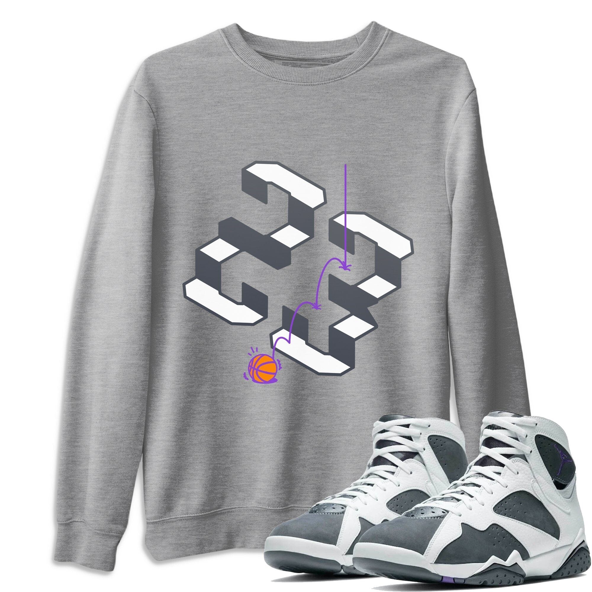 Jordan 7 Flint Sneaker Match Tees Steps Sneaker Tees Jordan 7 Flint Sneaker Release Tees Unisex Shirts