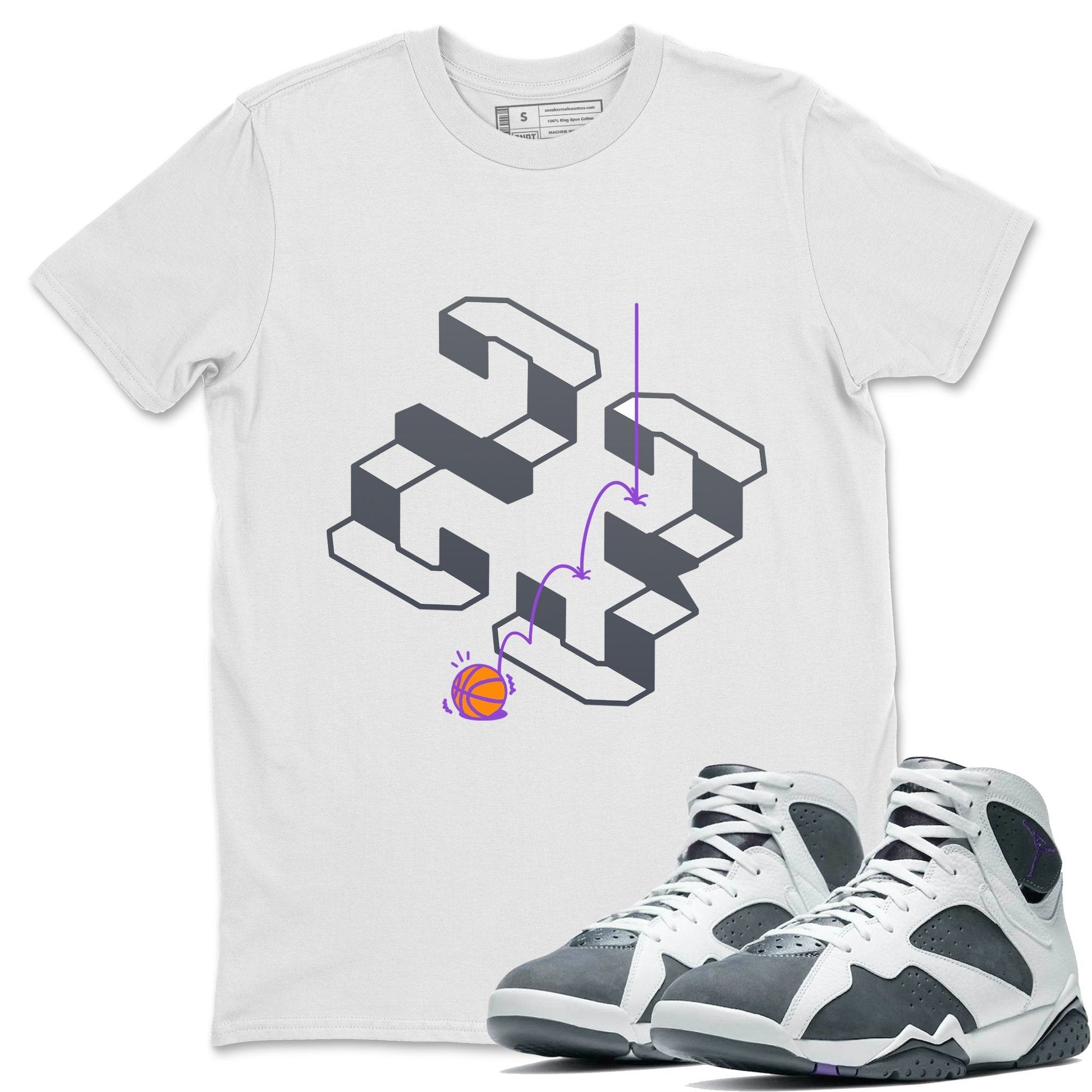 Jordan 7 Flint Sneaker Match Tees Steps Sneaker Tees Jordan 7 Flint Sneaker Release Tees Unisex Shirts
