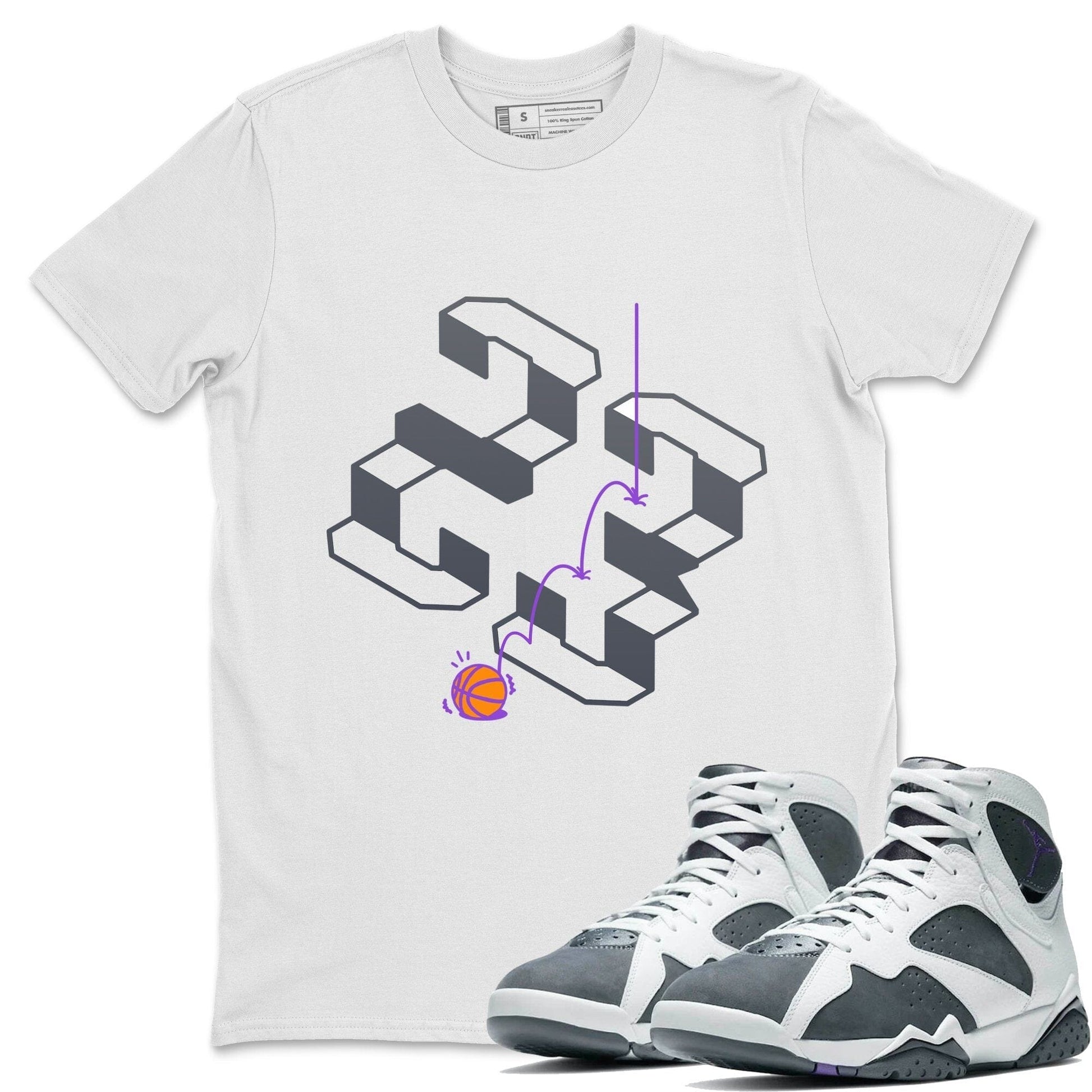 Jordan 7 Flint Sneaker Match Tees Steps Sneaker Tees Jordan 7 Flint Sneaker Release Tees Unisex Shirts