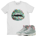 Jordan 7 Hare Sneaker Match Tees Laips Jewel Sneaker Tees Jordan 7 Hare Sneaker Release Tees Unisex Shirts