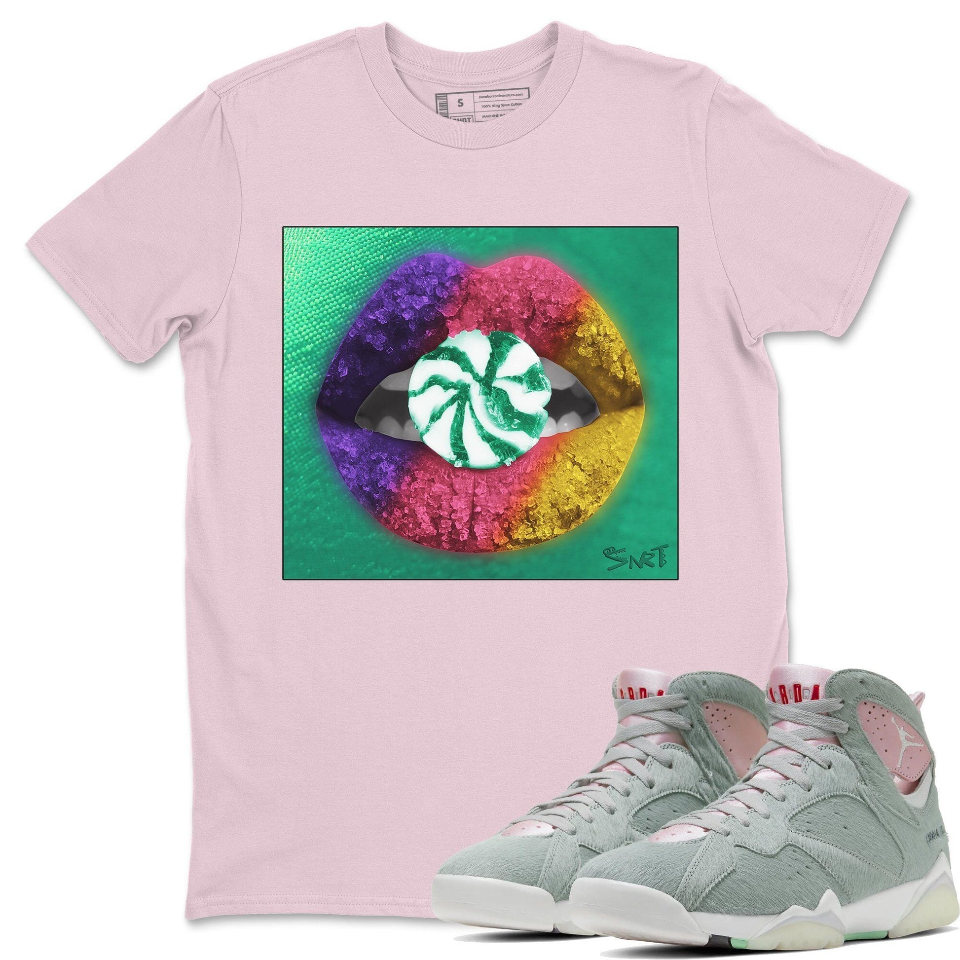 Jordan 7 Hare Sneaker Match Tees Lips Candy Sneaker Tees Jordan 7 Hare Sneaker Release Tees Unisex Shirts