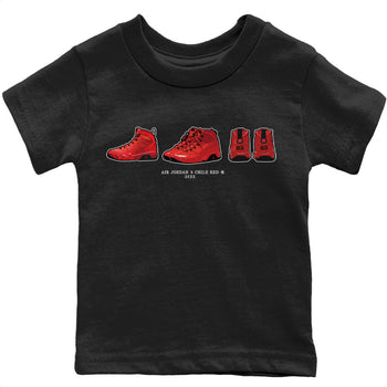 Jordan 9 Chile Red Sneaker Match Tees Air Jordan 9 Prelude Sneaker Tees Jordan 9 Chile Red Sneaker Release Tees Kids Shirts