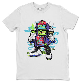 Jordan 5 Ghost Green Sneaker Match Tees Arcade Game Machine Sneaker Tees Jordan 5 Ghost Green Sneaker Release Tees Unisex Shirts