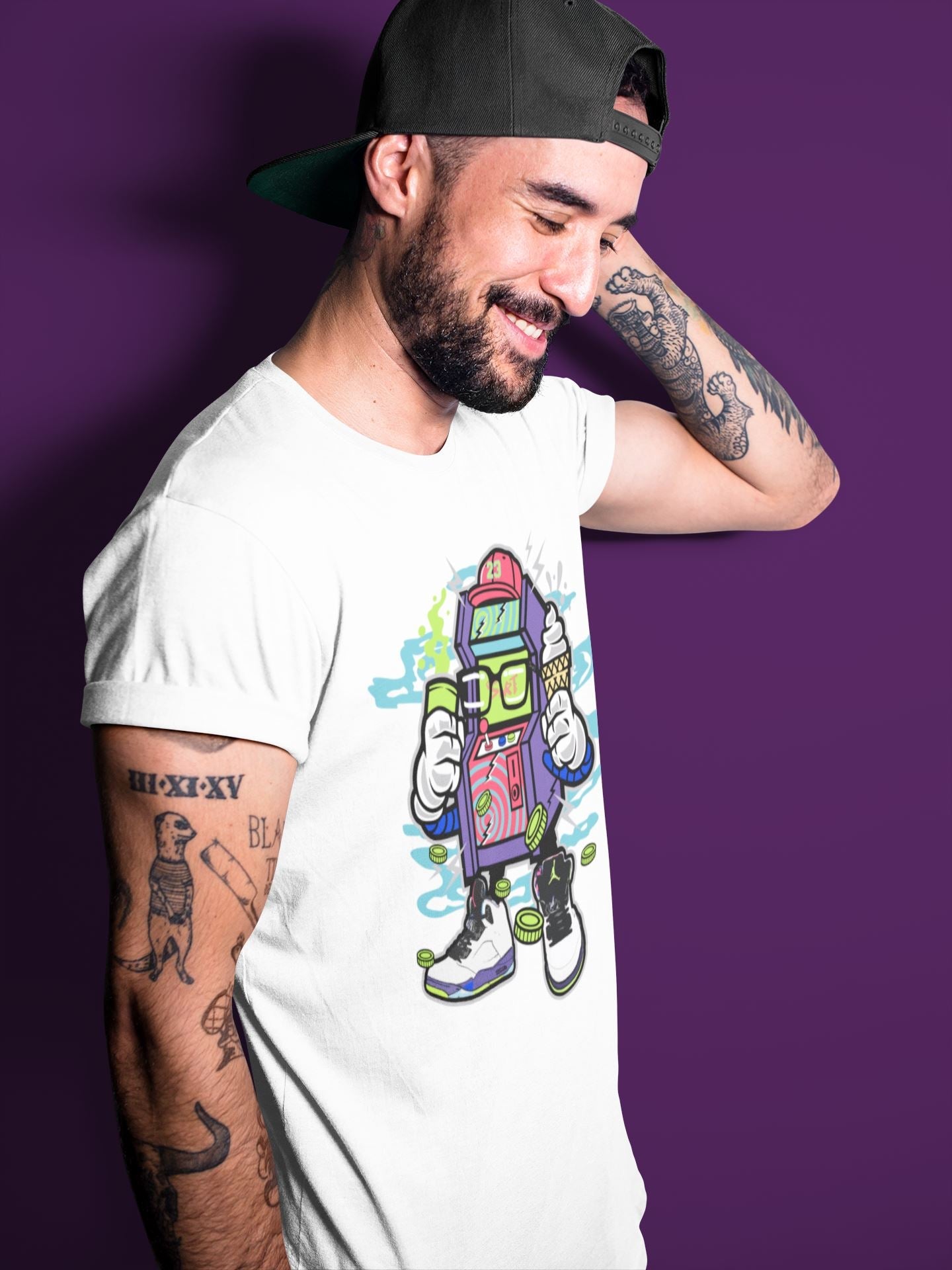 Jordan 5 Ghost Green Sneaker Match Tees Arcade Game Machine Sneaker Tees Jordan 5 Ghost Green Sneaker Release Tees Unisex Shirts