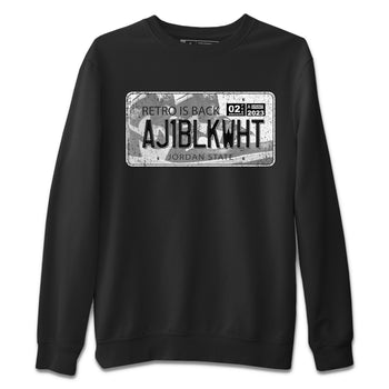 Air Jordan 1 Black White Sneaker Match Tees Jordan Plate Sneaker Tees Air Jordan 1 Black White Sneaker Release Tees Unisex Shirts