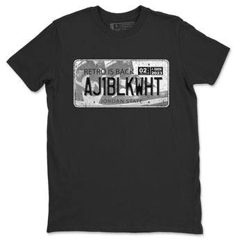 Air Jordan 1 Black White Sneaker Match Tees Jordan Plate Sneaker Tees Air Jordan 1 Black White Sneaker Release Tees Unisex Shirts